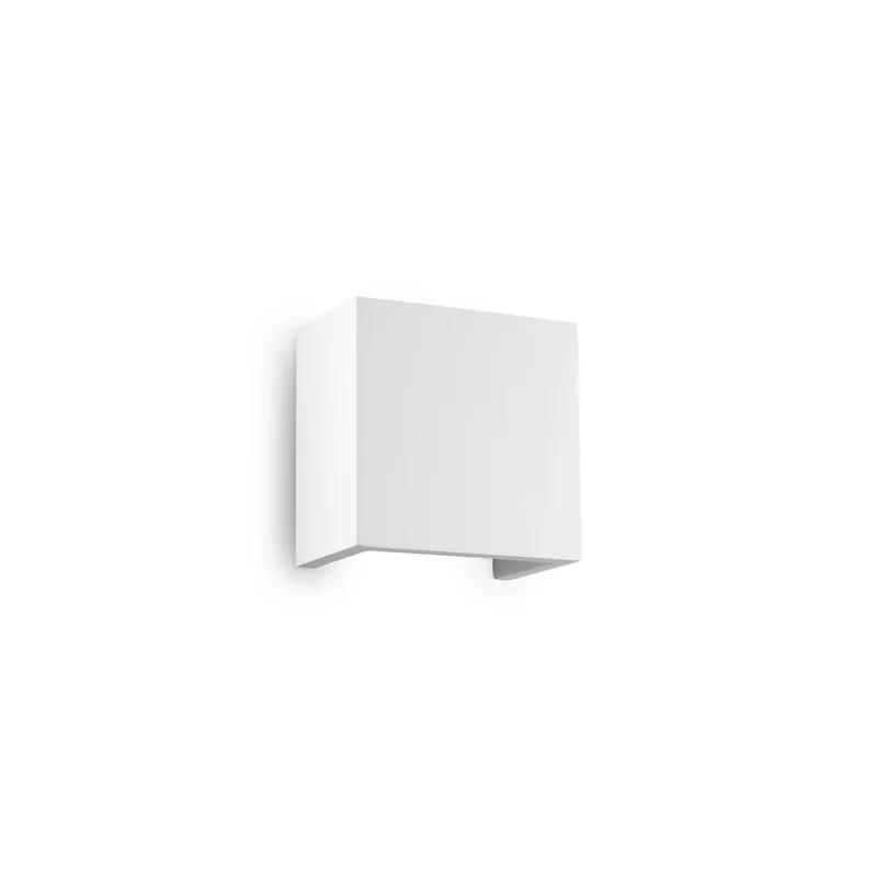 Kinkiet Flash Gesso AP1 Small 214672 Ideal Lux nowoczesna oprawa ścienna w kolorze białym Tani