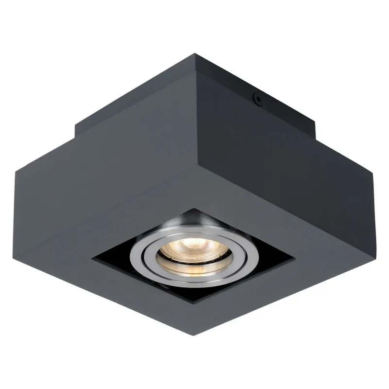 Bestseller LAMPA sufitowa CASEMIRO IT8002S1BK/AL Italux metalowa OPRAWA kwadratowy SPOT downlight czarny