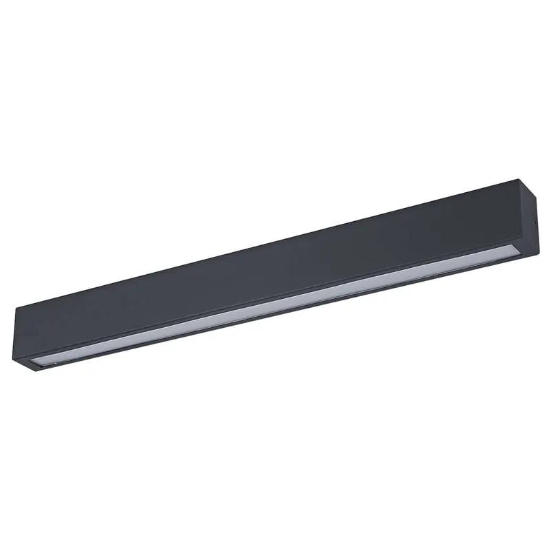 Wysoka jakość LAMPA ścienna THIAGO GSLCLC BK Italux metalowa OPRAWA listwa LED 18W 4000K belka do łazienki IP44 przyścienna czarna
