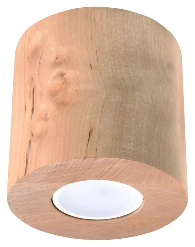 Downlight LAMPA sufitowa Orbis SL.0492 Sollux drewniana OPRAWA w stylu skandynawskim tuba Zamów dziś