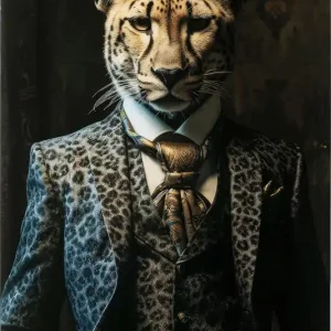 Obraz Szklany Mister Leo 40x30cm Ostatnie sztuki
