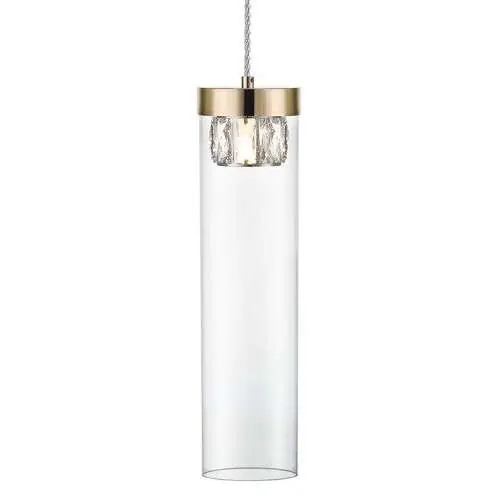 Lampa wisząca GEM P038901DF7AC tuba szklany złota przezroczysta Ostatnia szansa