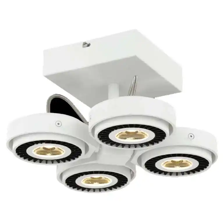Wyprzedaż Plafon TECHNO ML3839 Milagro metalowy spot LED 40W 3000K reflektorki białe czarne