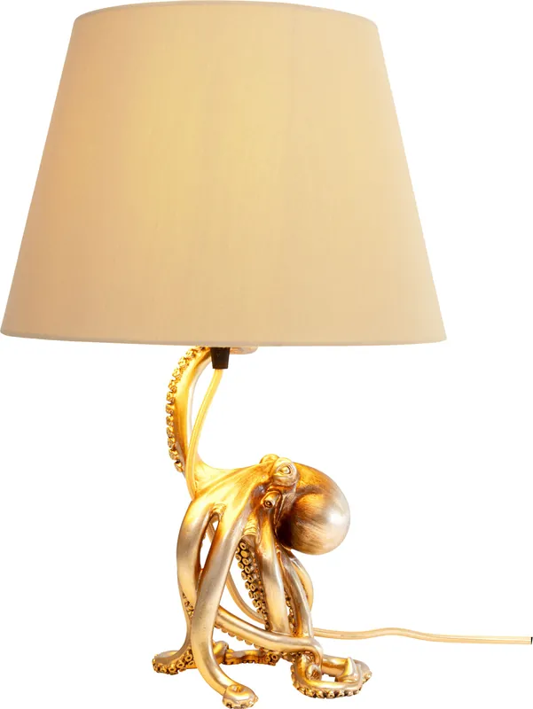 Nowy Lampa Stołowa Octopus Złota 44cm
