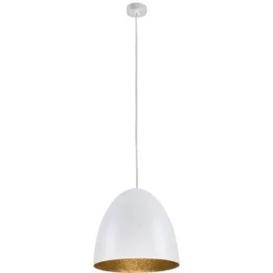 Lampa wisząca Egg M 9021 WH/G Nowodvorski Lighting biało-złota nowoczesna oprawa wisząca Wysoka jakość