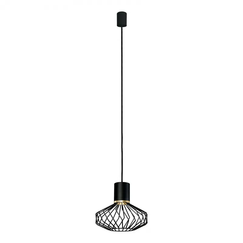 Zamów teraz Lampa wisząca Pico 8862 BL/G Nowodvorski Lighting pojedyncza czarno-złota oprawa w dekoracyjnym stylu