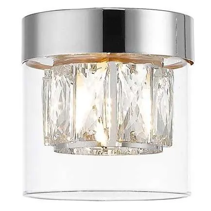 Sufitowa lampa glamour GEM C038901AF4AC okrągła chrom przezroczysta Wyprzedaż