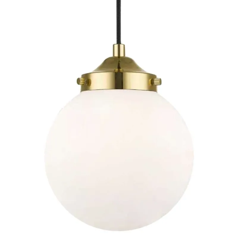 Wisząca lampa RIANO P045401DF7AA szklana kula złota czarna biała Zniżka