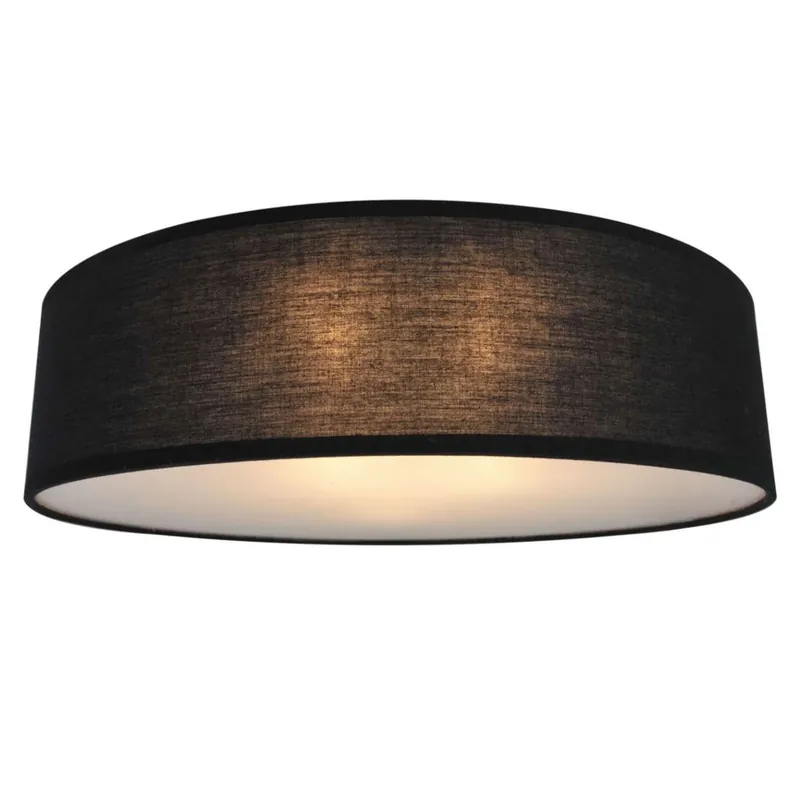 Oferta czasowa Lampa sufitowa CLARA CL12029D30BK okrągła klasyczna abażurowa czarna