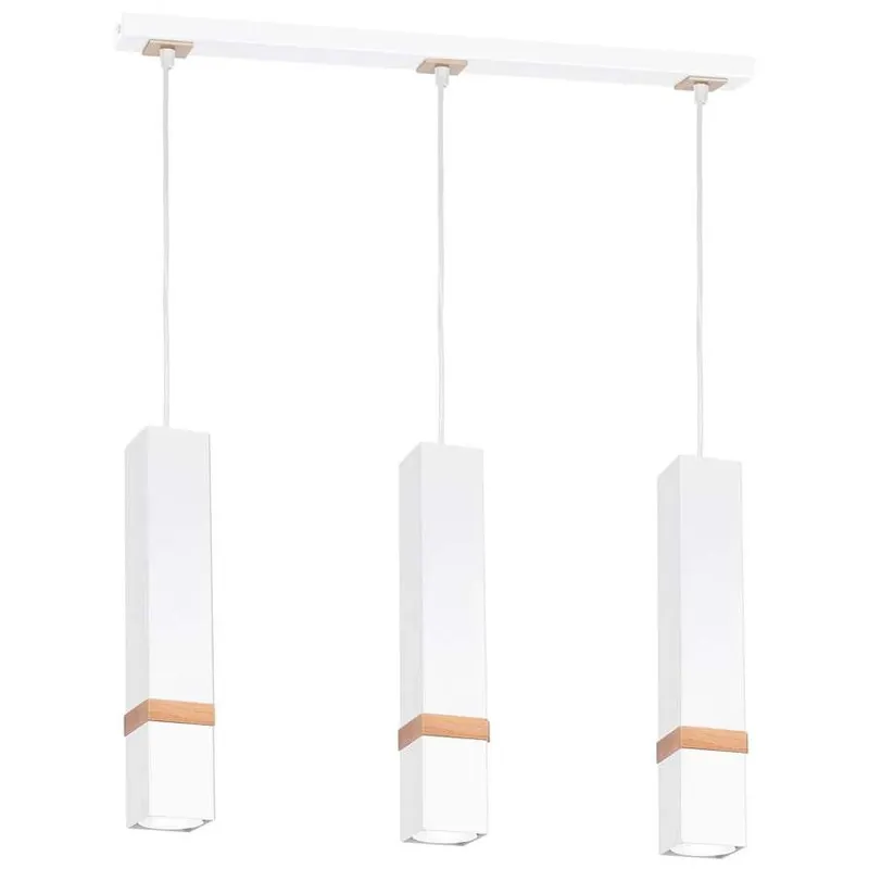 LAMPA wisząca VIDAR MLP5409 Milagro prostokatna OPRAWA metalowy ZWIS skandynawski na listwie biały Kup online