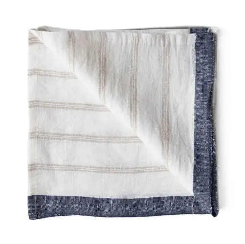 Serwetki materiałowe w paski Maya Natural stripe, 4 szt Tell Me More Promocja
