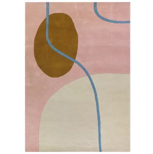 Sprawdź teraz Dywan kolorowy nowoczesny Ruukku Pink 200x300 Finarte