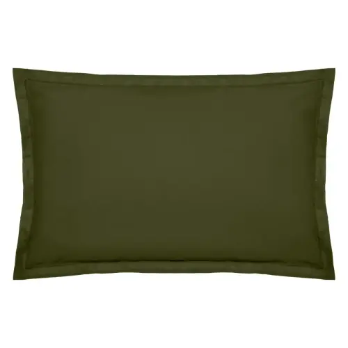Bawełniana poszewka na poduszkę 50x70, OekoTex, zieleń khaki Atmosphera Super okazja