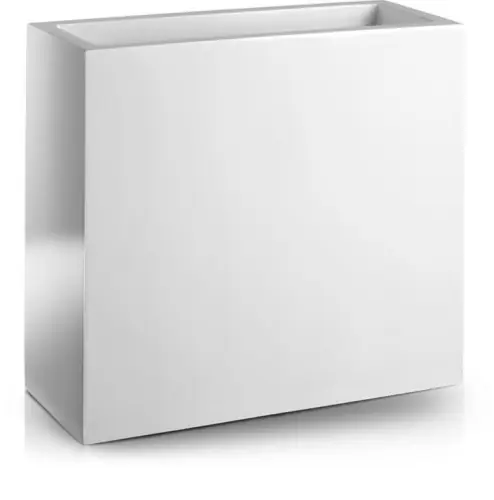 Donica prostokątna wysoka 55x28x76, z włókna szklanego, biała Polnix Cena promocyjna