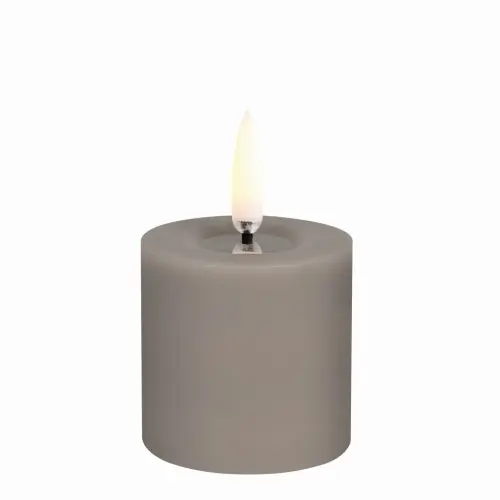 Hit sprzedaży świeca walec LED na baterie z ruchomym płomieniem Melted Pillar 5x4,5, Sandstone Uyuni