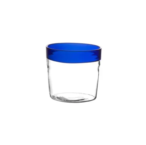Do wyczerpania zapasów Małe szklanki ze szkła borokrzemowego z paskiem Tarifa 100 ml, niebieskie, 6pak Pomax