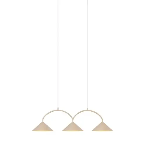 Designerska lampa wisząca Curve 3, beżowa Globen Lighting Darmowy zwrot