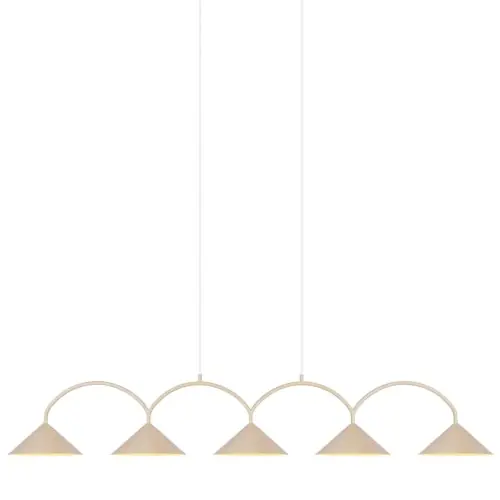 Designerska lampa wisząca Curve 5, beżowa Globen Lighting Promocja