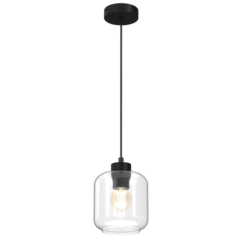 Sombra lampa wisząca 1punktowa czarna/transparentny MLP8367 Wysoka jakość