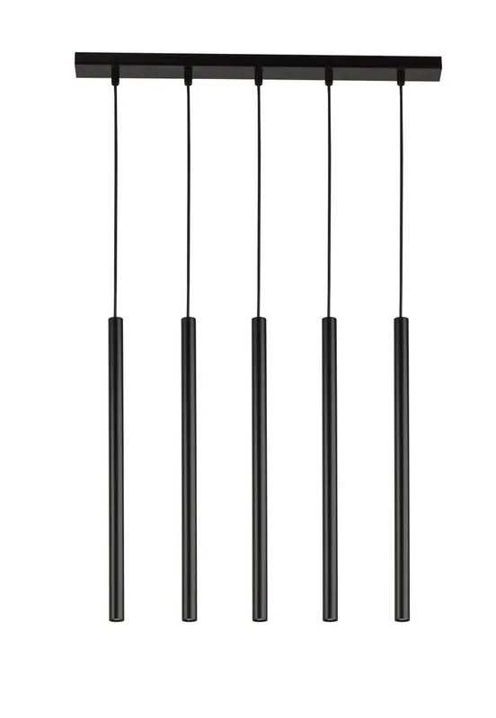 Sopel Prosty lampa wisząca 5punktowa czarna 33615 Nowy