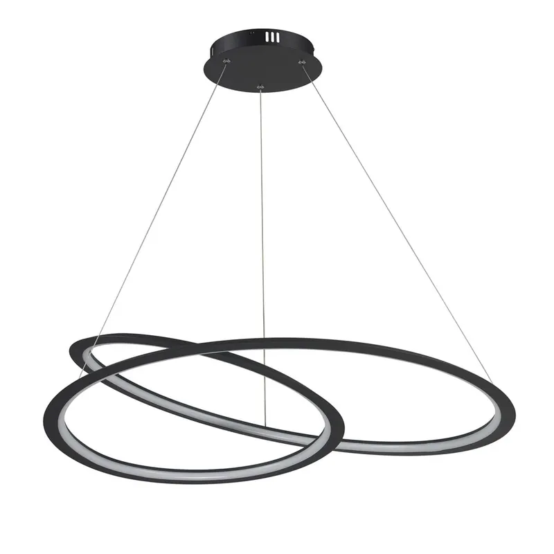 Bezpieczna płatność Spirello lampa wisząca 1xLED/40W czarna ST8826P/B