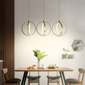 Hit sprzedaży Valla lampa wisząca 3xLED/24W czarna/złota 71340310