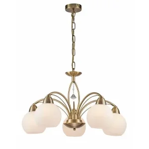Tani Vanity żyrandol 5xE27 patyna 32820504