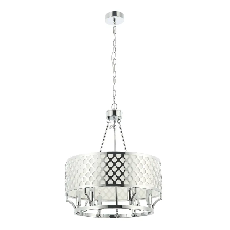 Obniżka ceny Verno Cromo lampa wisząca 6punktowa chrom