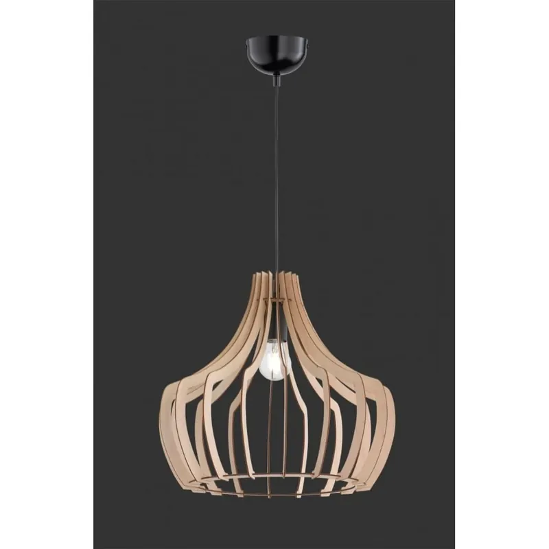 Darmowa dostawa Wood lampa wisząca 1punktowa jasne drewno R30253830