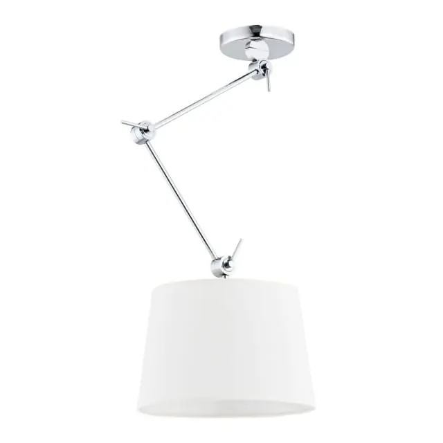 Darmowy zwrot Zakyntos lampa wisząca 1punktowa chrom/biała 3548AR