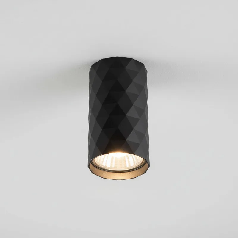 Darmowy zwrot Glamour lampa sufitowa tuba GU10 czarna