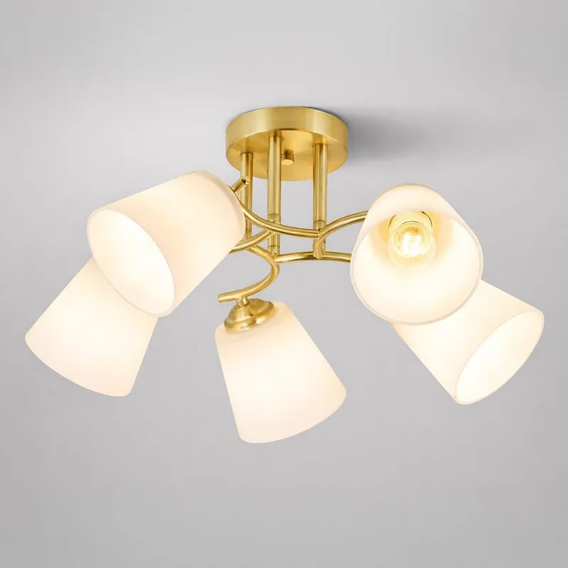 Pafos lampa sufitowa 5xE27 złota ML2766 Nie przegap