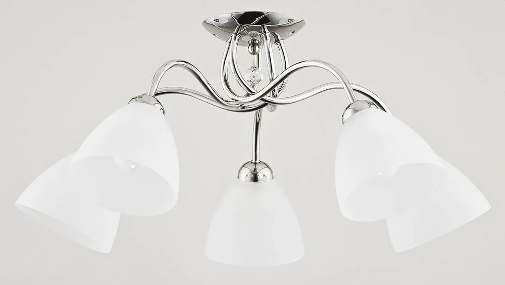 Łatwy zwrot Amarillo Chrom lampa sufitowa 5punktowa 23745