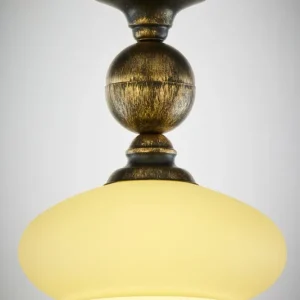 Bolero lampa sufitowa 1xE27 czarna/złoty patynowany 2119 Hit sprzedaży