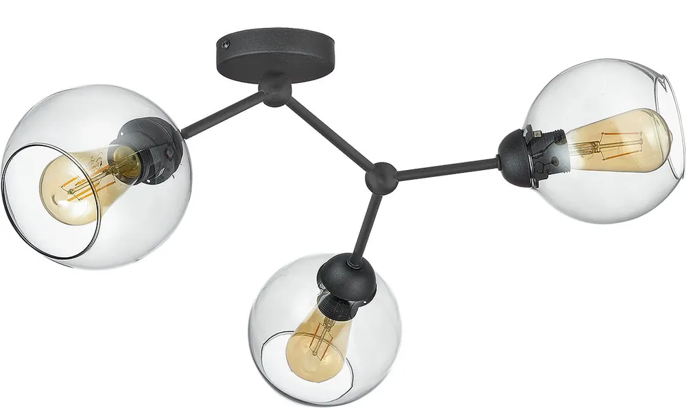 Fairy lampa sufitowa 3punktowa grafitowa/czarna 4372 Ekspresowa dostawa
