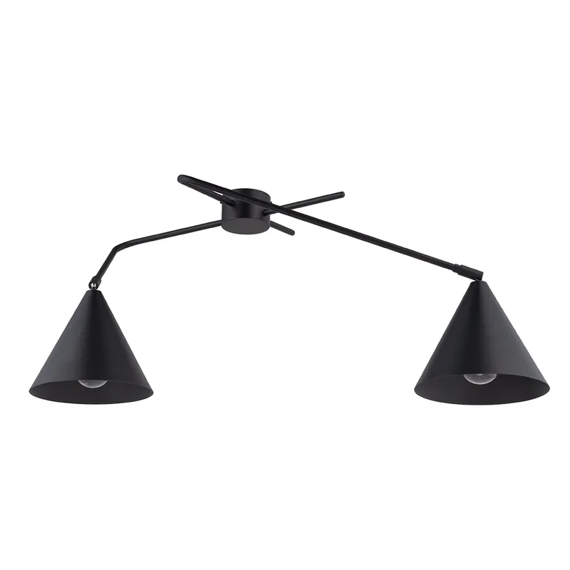 Galaxy lampa sufitowa 2xE27 czarna 40937 Kup online