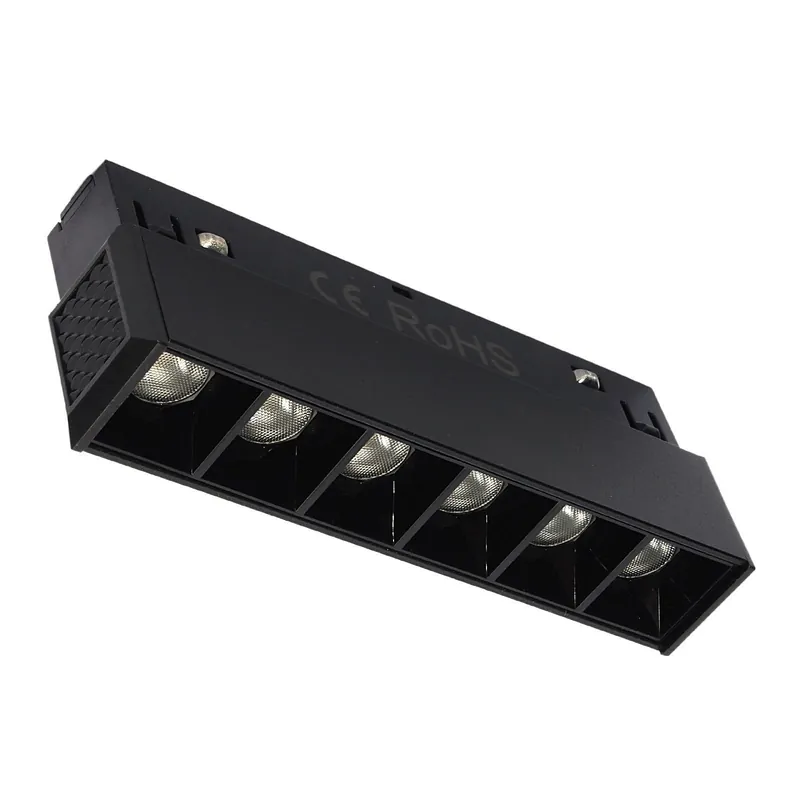 Dostępne od ręki Lampa LED liniowa do szyny magnetycznej L11/6W/3000K czarna