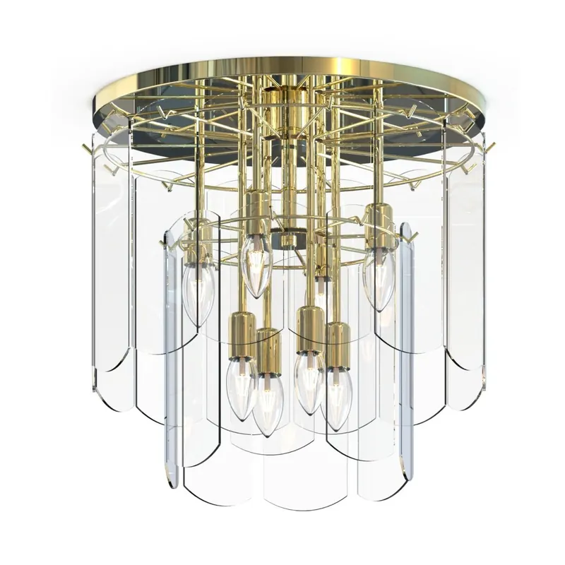 Ostatnia szansa Nira lampa sufitowa 8xE14 złota MX35238MEGN