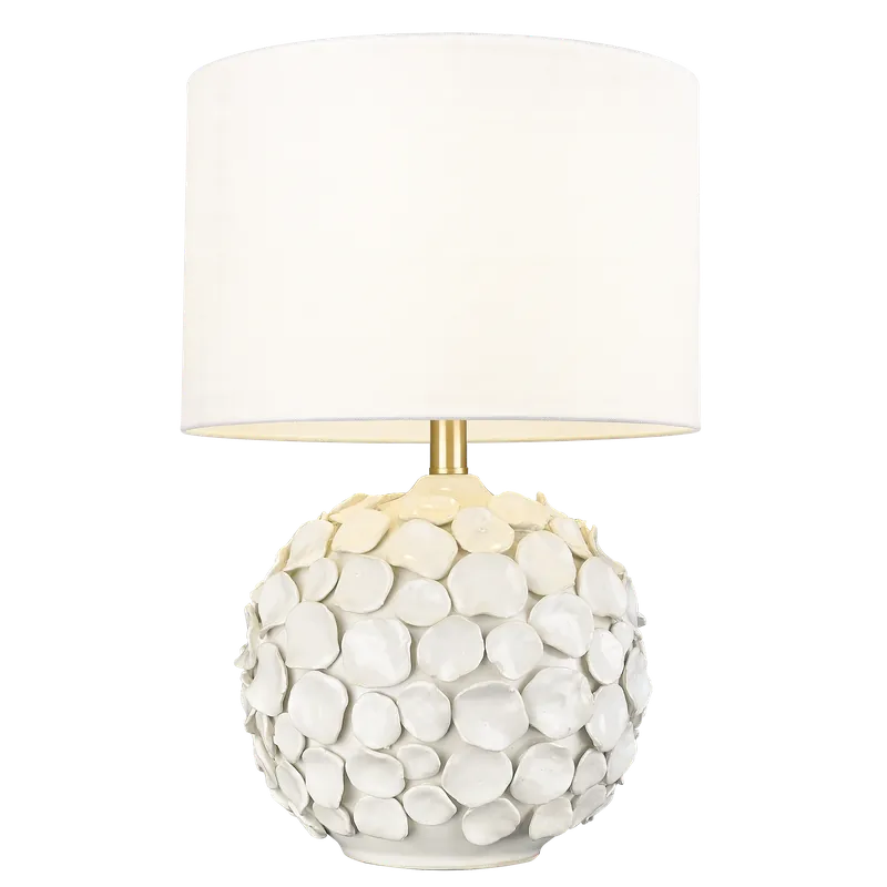 Bezpieczna płatność Lampa stołowa KOTOR T01030BR-WH oprawa w kolorze białym COSMOLight