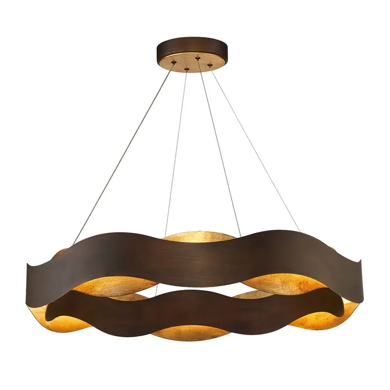 Żyrandol Vaughan oprawa w kolorze brązu QN-VAUGHAN-P-L-BRZ-GD QUINTIESSE Oferta