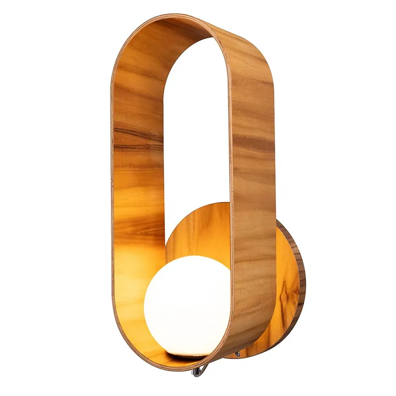 Kinkiet Sfera oprawa w kolorze drewnianym QN-SFERA-WB-L-TEAK QUINTIESSE Tylko do końca tygodnia