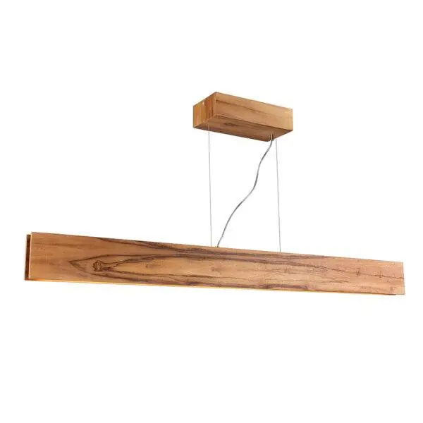 Hit cenowy Lampa wisząca Clean oprawa w kolorze drewna QN-CLEAN-LED-LP-127-TEAK QUINTIESSE