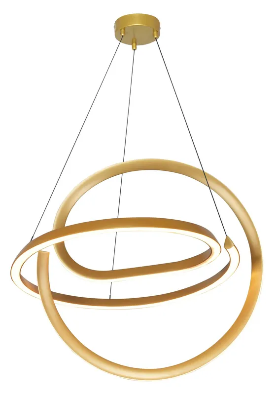 Lampa wisząca VELENNE P241249401E oprawa w kolorze złotym ZUMA LINE Tani