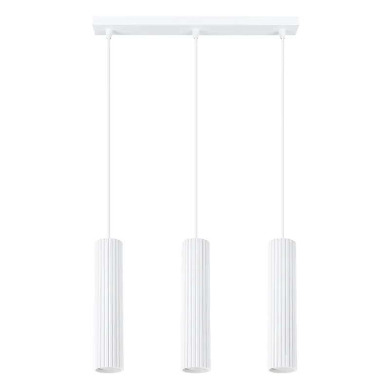 Cena promocyjna Lampa wisząca KARBON 3L SL.1537 oprawa w kolorze białym Sollux Lighting