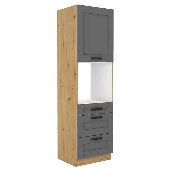 Ekspresowa dostawa Szafka kuchenna Luna dustgrey/artisan 60DPS210 3S 1F