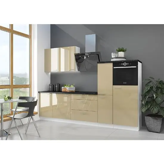 Premium Kuchnia Lara 280 Cappucino Połysk Bez Blatu