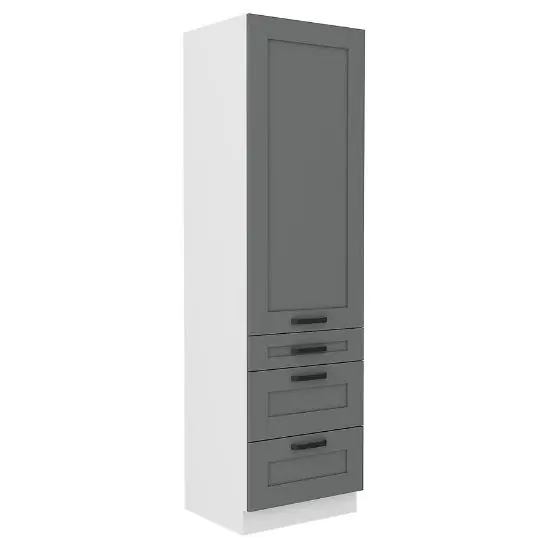 Szafka kuchenna Luna dustgrey/biały 60DKS210 3S 1F Bestseller